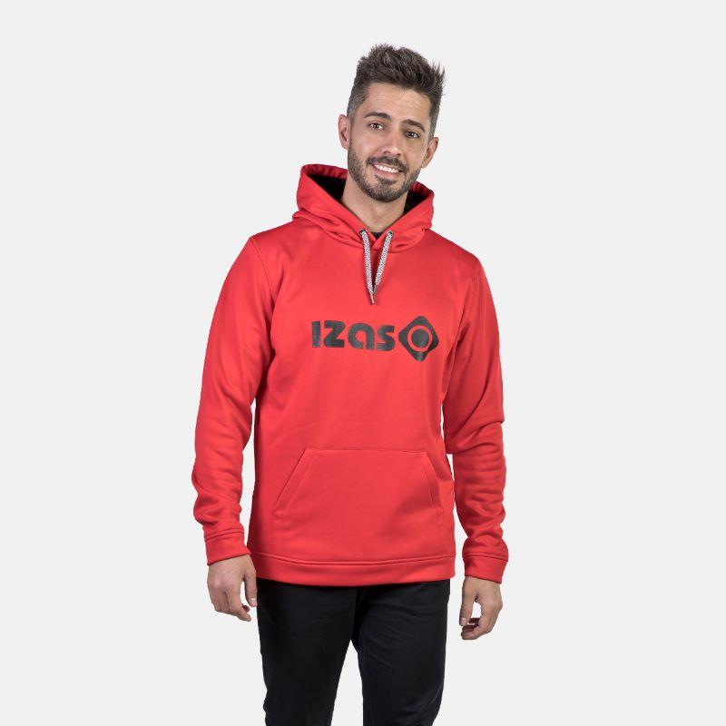 Sudadera con capucha IZAS DUERO roja y negro