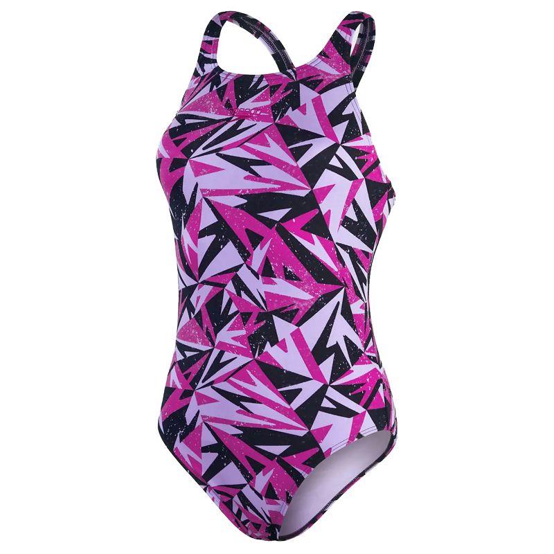 Bañador de mujer SPEEDO HYPERBOOM ALLOVER MEDALIST morado 8-1219914441