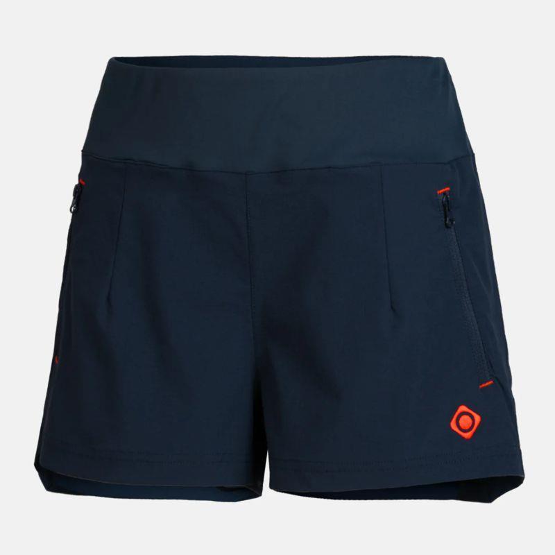 Pantalón corto trekking para mujer IZAS ASTI azul marino