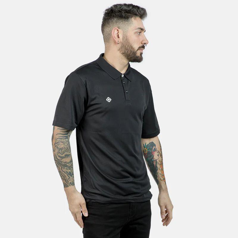Polo manga corta IZAS ACAY negro