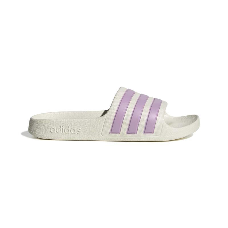Chancla de niña ADIDAS ADILETTE AQUA K beige y morado JS2498