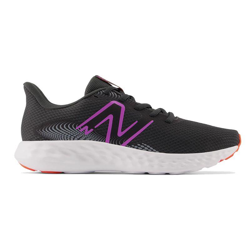 Zapatillas running para mujer NEW BALANCE 411 gris oscuro y morado W411LC3