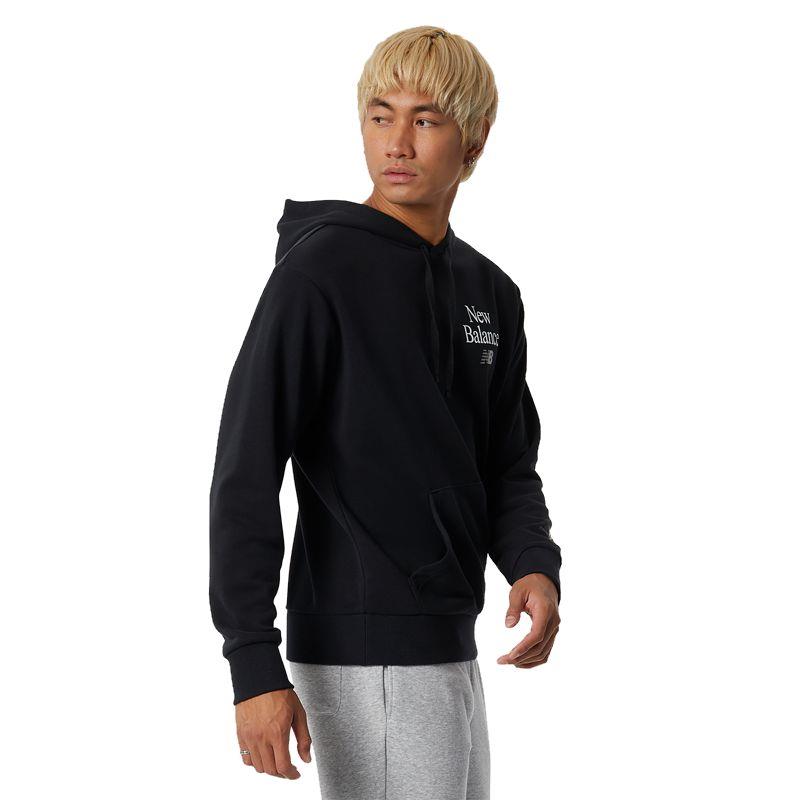 Sudadera con capucha NEW BALANCE ESSENTIALS CELEBRATE negra MT21513BK
