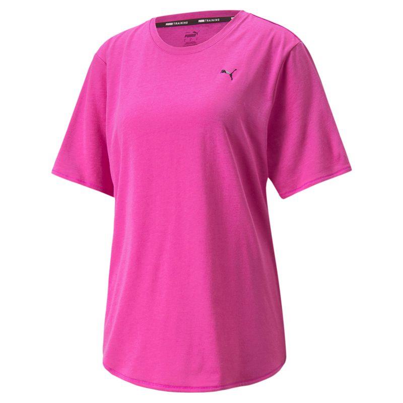 Camiseta manga corta para mujer PUMA TRAIN TRI-BLEND morada 521638-13