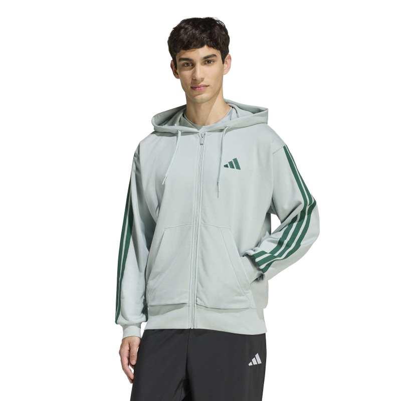 Chaqueta con capucha ADIDAS ESSENTIALS 3S verde KD4903