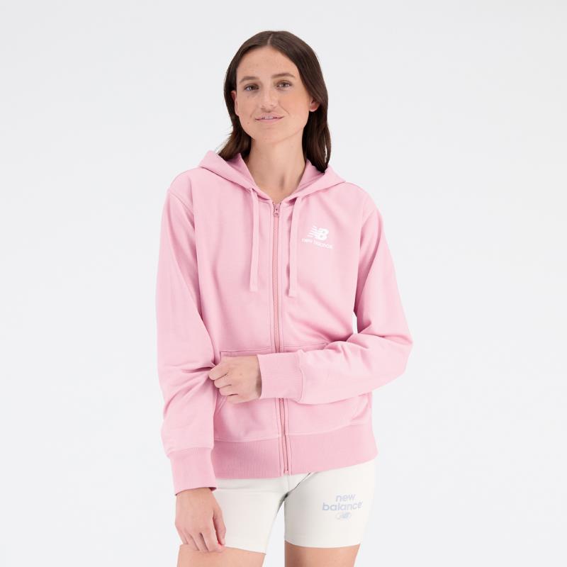 Chaqueta con capucha para mujer NEW BALANCE ESSENTIALS rosa WJ31530HAO