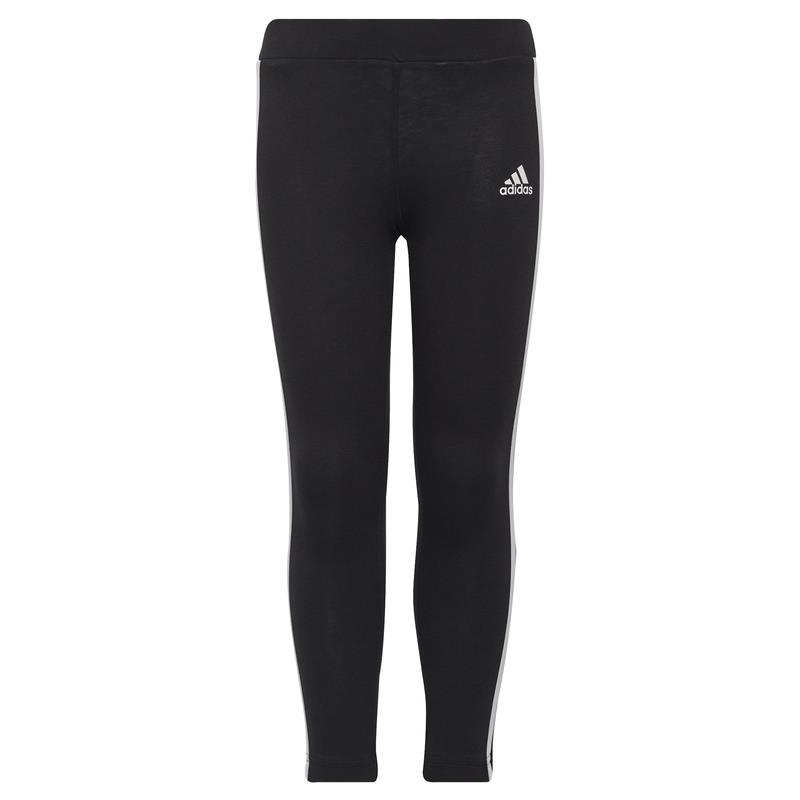 Malla larga de niña ADIDAS ESSENTIALS 3 BANDAS negra y blanca IC3623