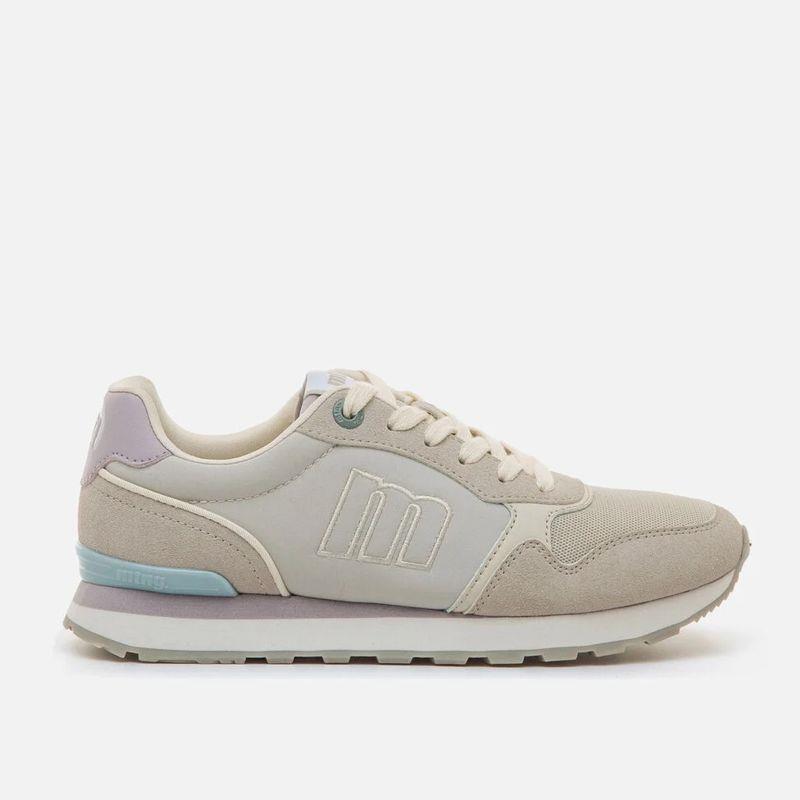 Zapatillas para mujer MUSTANG JOGGO CLASSIC beige y gris 60909-C59307