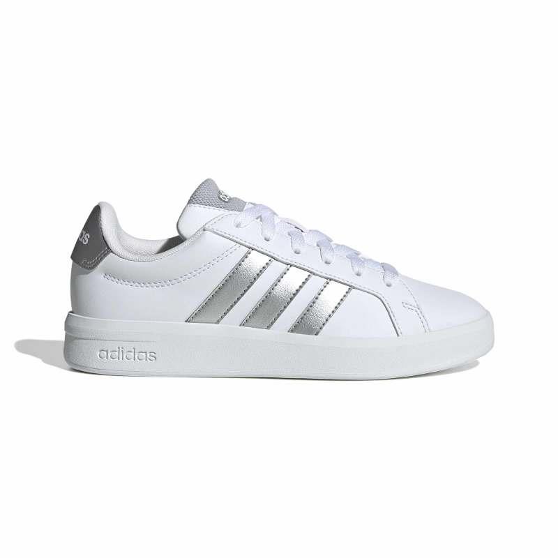 Zapatillas de niña ADIDAS GRAND COURT 3.0 blanco y plata JP9363