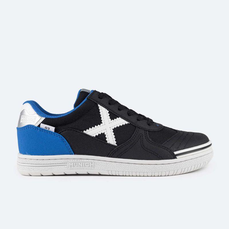 Zapatilla fútbol sala de niño MUNICH G-3 KID INDOOR negra 1511440