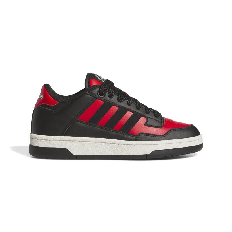 Zapatillas para niño ADIDAS RAPID COURT LOW J negra y roja JR1020