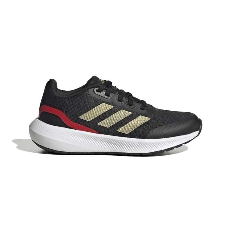 Zapatillas running niño-a ADIDAS RUNFALCON 3.0 negra y dorada IG5383