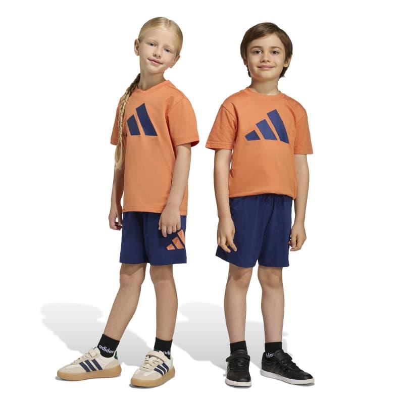 Conjunto para niño ADIDAS LK ESSENTIALS SET naranja y azul marino KB9667