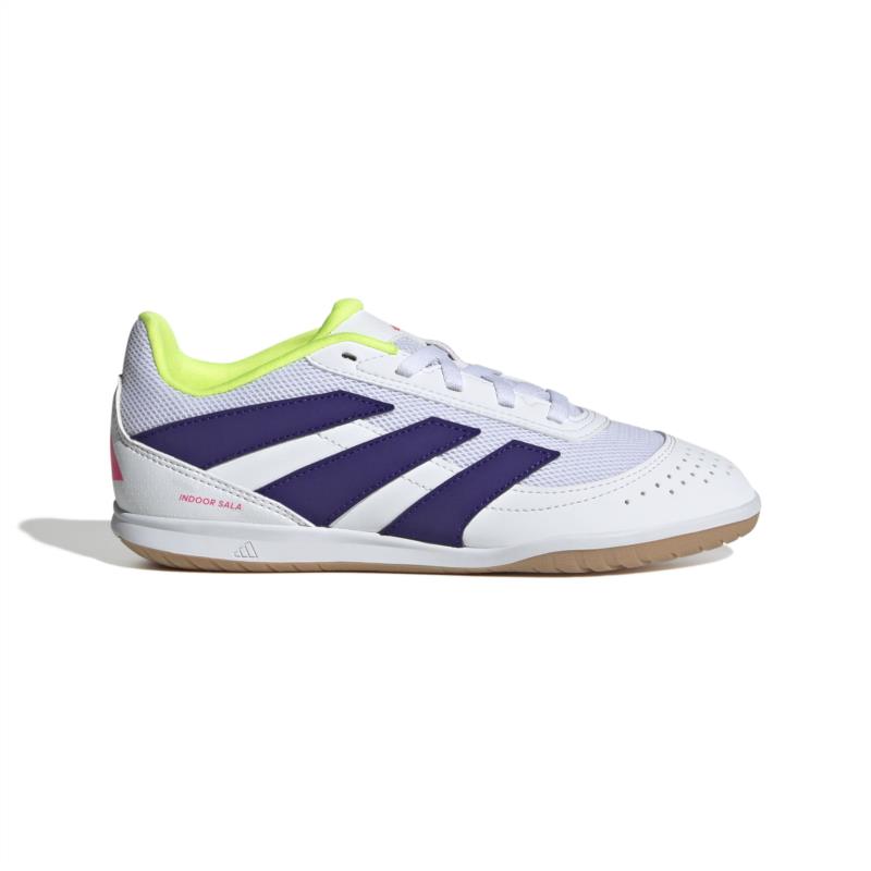 Zapatillas fútbol sala para niño ADIDAS PREDATOR CLUB IN J blanco ID3804