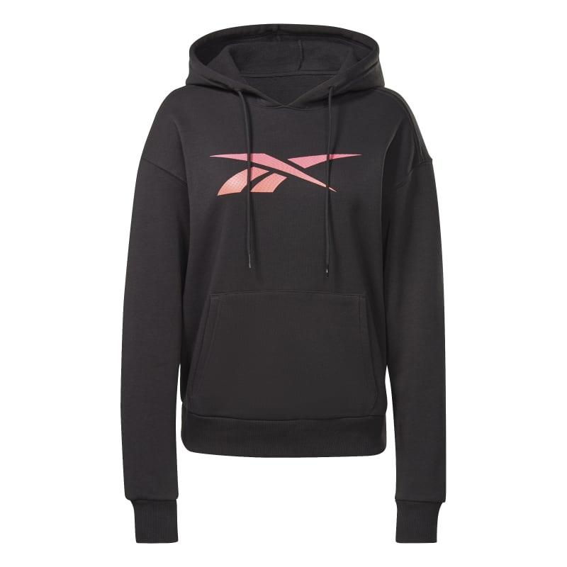 Sudadera con capucha para mujer REEBOK DOORBUSTER REEBOK IDENTITY negra HR8311