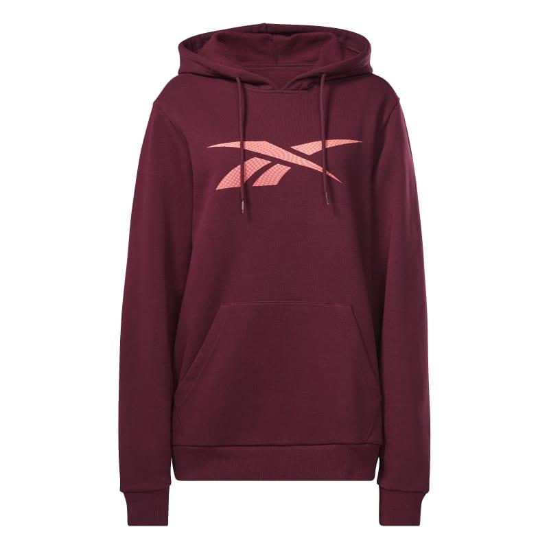 Sudadera con capucha REEBOK IDENTITY FLEECE granate HS0044