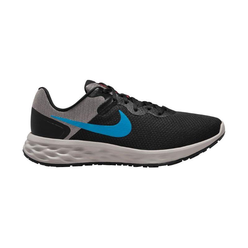 Zapatillas running NIKE REVOLUTION 6 NEXT NATURE negra y azul DC3728-012
