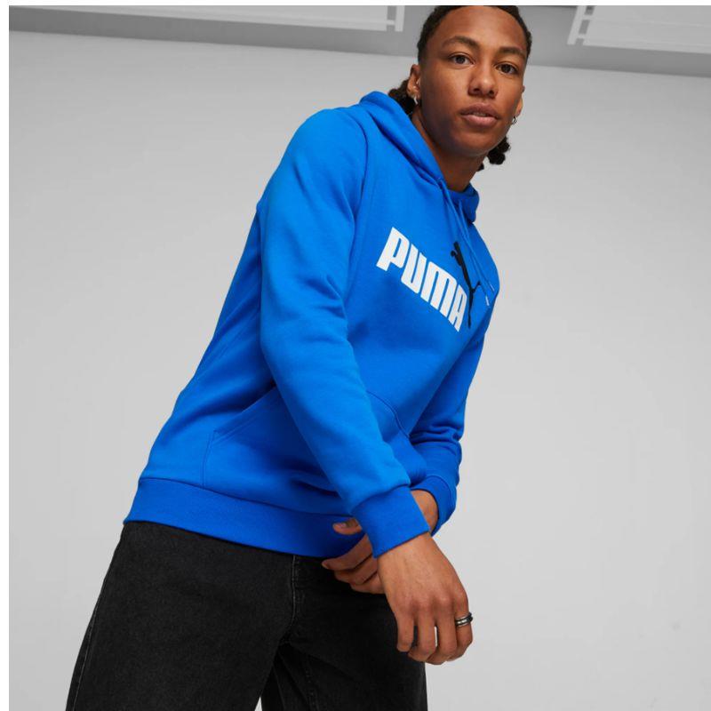 Sudadera con capucha PUMA ESSENTIALS BIG LOGO azul 586764-48