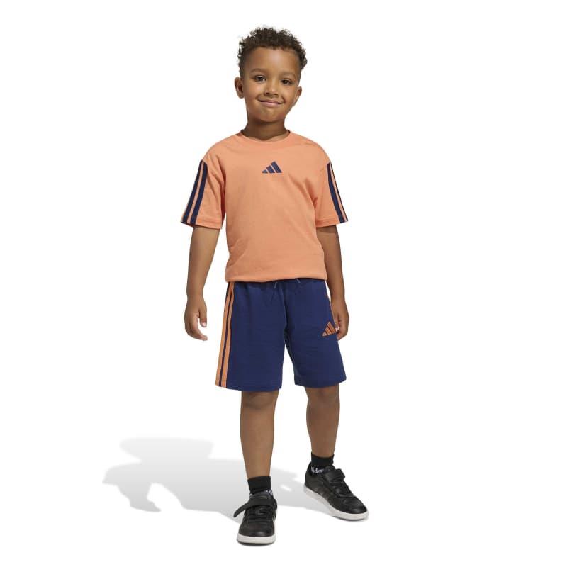Conjunto para niño ADIDAS LK 3S ESSENTIALS SET 160 naranja y azul marino KC6148