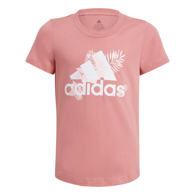 Camiseta manga corta para niña-o ADIDAS TROPICAL SPORTS GRAPHIC rosa GJ6514