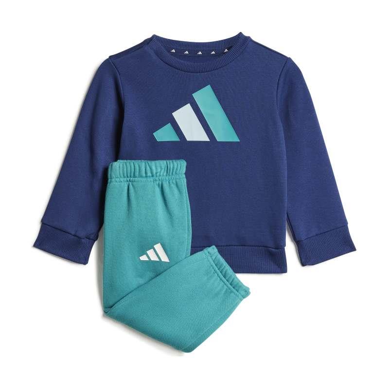 Chándal bebé ADIDAS BL FL JOG 240 azul marino y verde JW2451