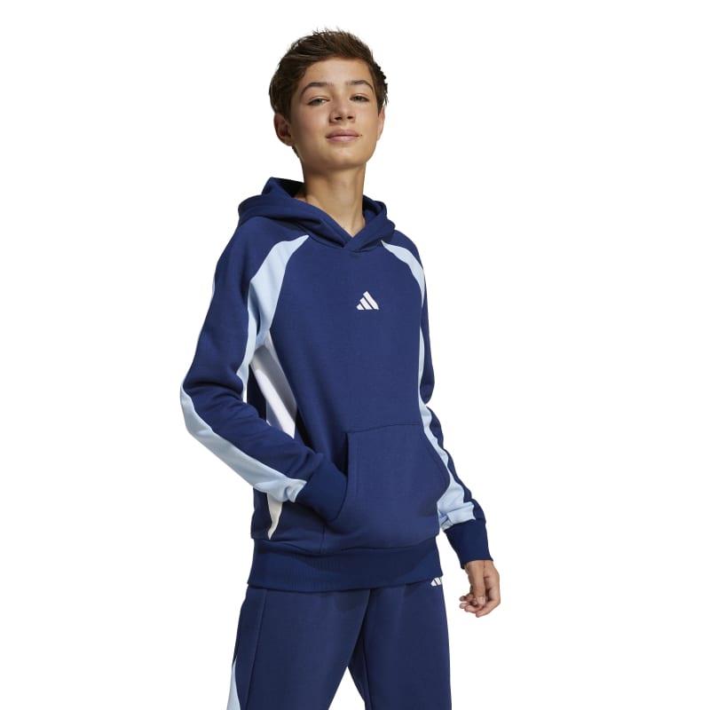 Sudadera con capucha para niño ADIDAS COLORBLOCK J azul marino JI6229
