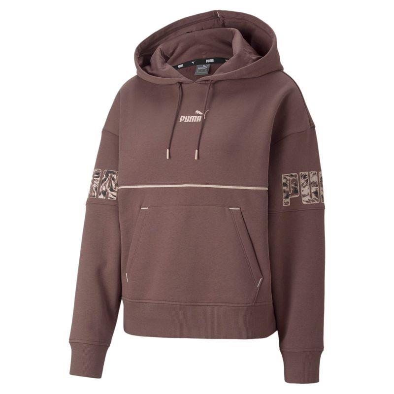 Sudadera con capucha para mujer PUMA SAFARI berenjena 671752-75