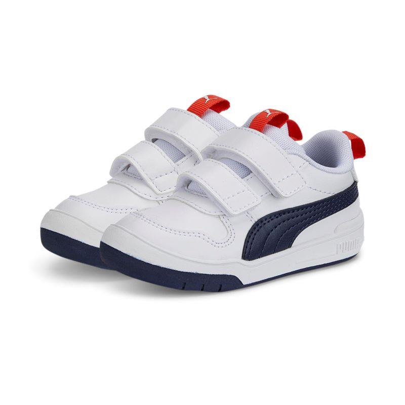 Zapatillas de niño PUMA MULTIFLEX SL V blanco y marino 380741-11