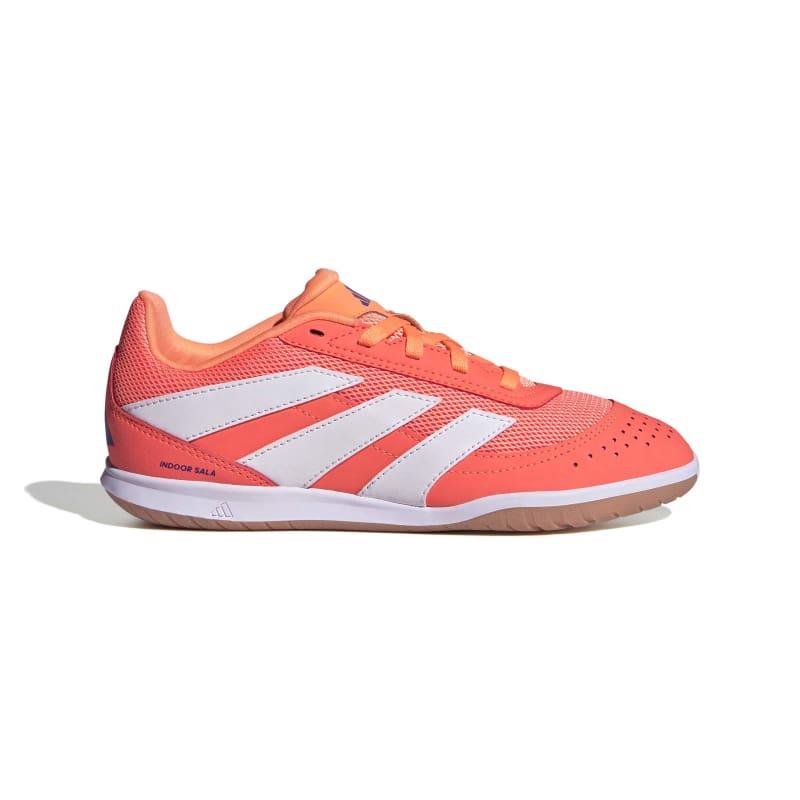 Zapatillas fútbol sala para niño ADIDAS PREDATOR CLUB IN J naranja y blanco JH8860