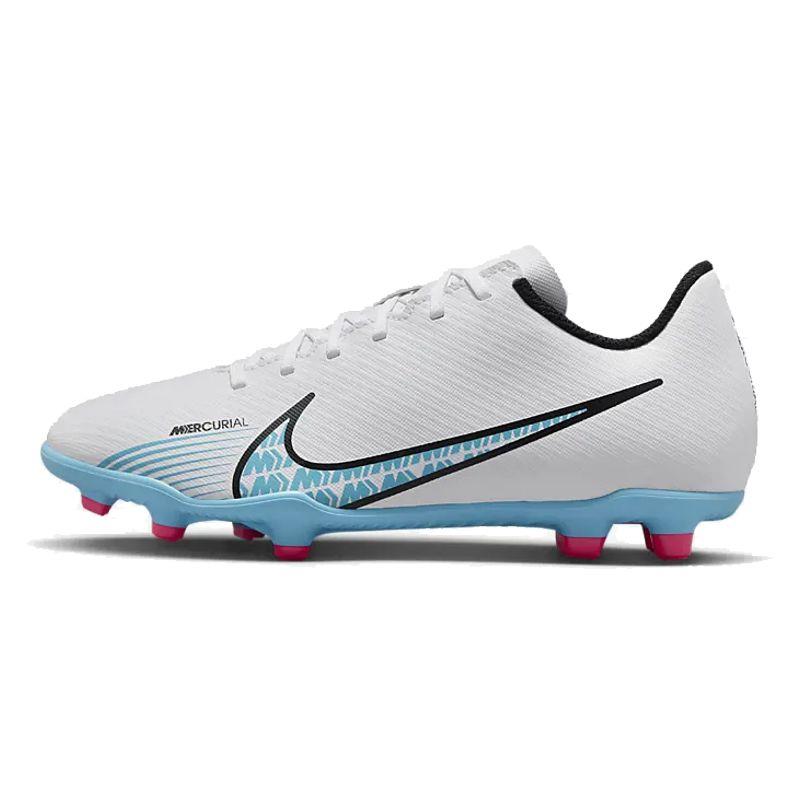 Bota de fútbol multitaco para niño-a NIKE JR MERCURIAL VAPOR 15 CLUB FG/MG blanca DJ5958-146