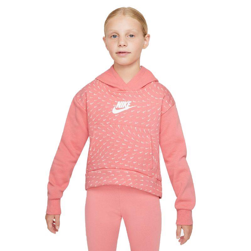 Sudadera para niña-o NIKE SPORTWEAR rosa y blanca DM8231-603