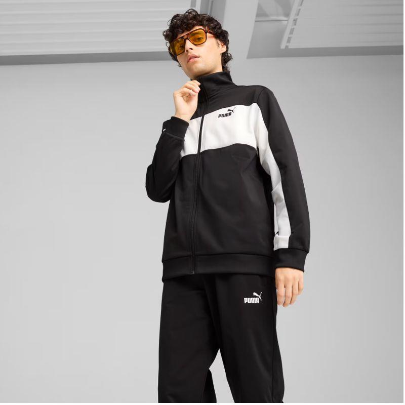 Chándal PUMA POLY SUIT negro y blanco 687304-01