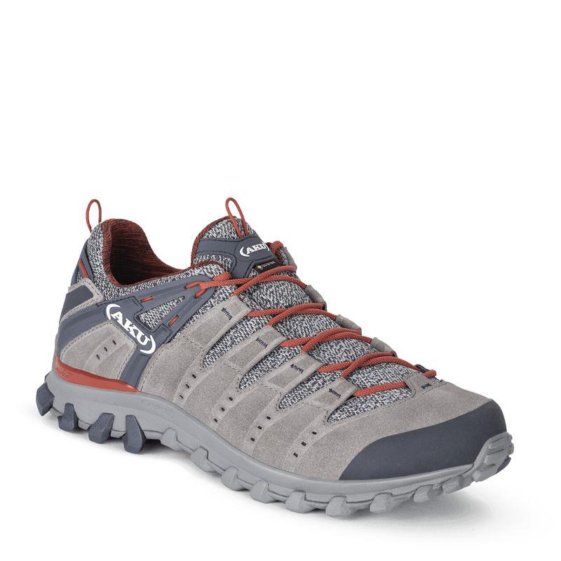 Bota baja trekking AKU ALTERRA LITE GTX gris y rojo 715.107