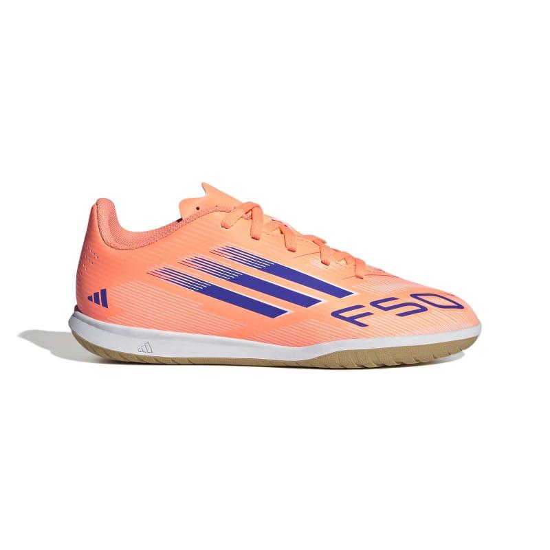 Botas de fútbol sala para niño ADIDAS F50 CLUB IN J naranja JI0041
