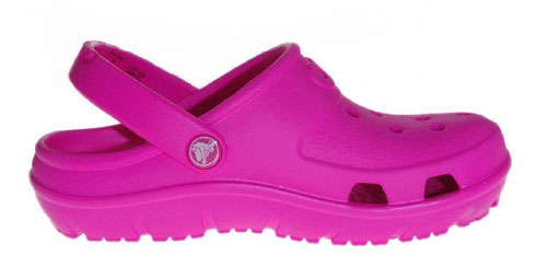 Zueco de niña CROCS HILO CLOG rosa 16007