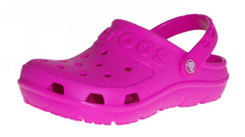 Zueco de niña CROCS HILO CLOG rosa
