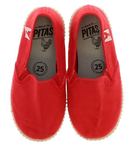 Zapatillas de niño WALK IN PITAS SLIPON rojo y caramelo