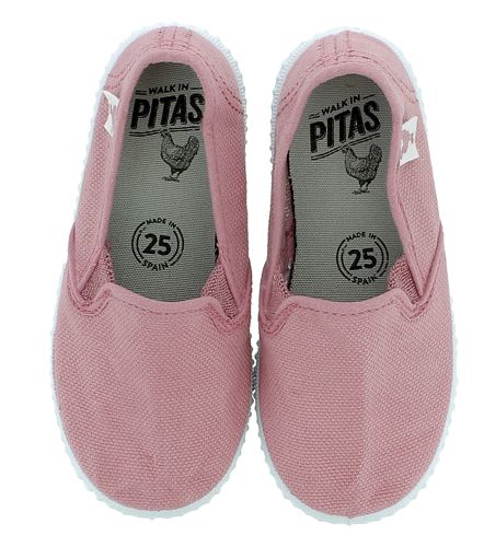 Zapatillas de niña WALK IN PITAS SLIPON rosa y blanco