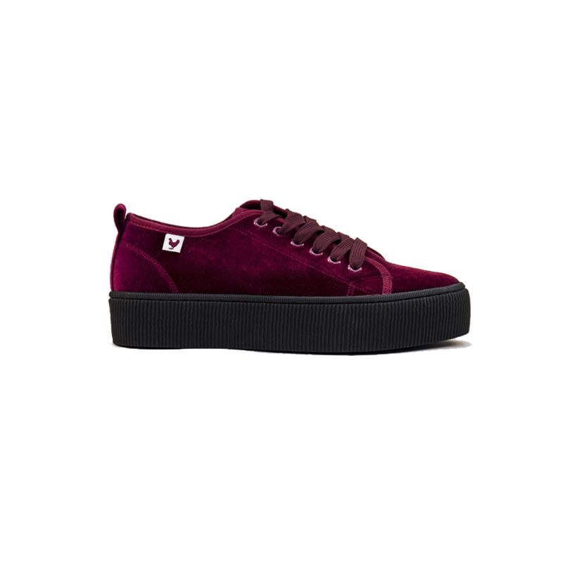 Zapatillas de mujer WALK IN PITAS TAMI burdeos