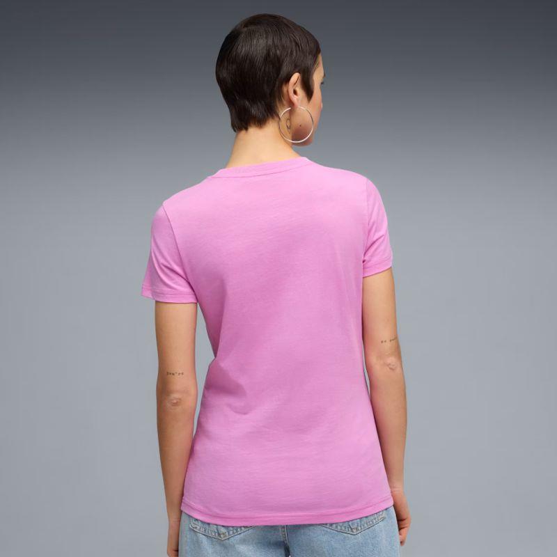 Camiseta manga corta para mujer PUMA ESSENTIALS Nº1 rosa