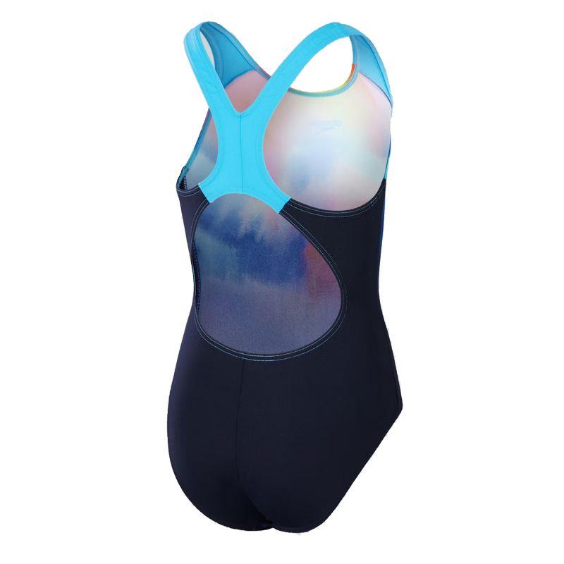 Bañador de piscina para niña SPEEDO DIGI PLACEMENT SPLASHBACK azul marino y varios