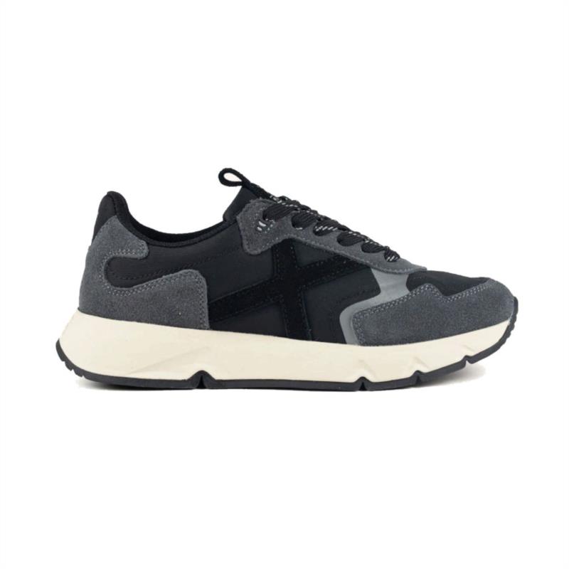 Zapatillas para mujer MUNICH MAMBA negra y gris 4191011