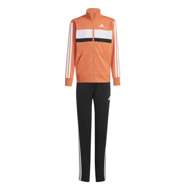 Chándal para niño ADIDAS 3S TIBERIO naranja y negro KC2123