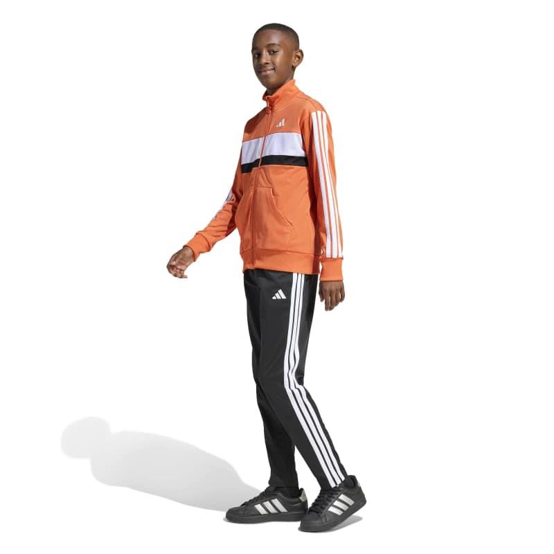 Chándal para niño ADIDAS 3S TIBERIO naranja y negro