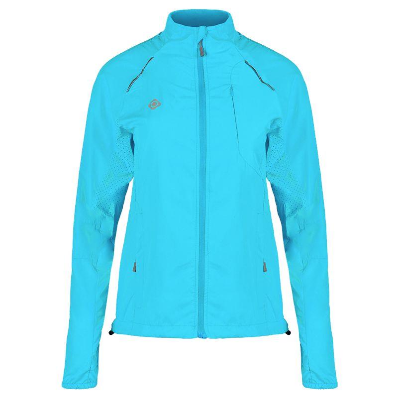 Chaqueta running para mujer IZAS ISONA II turquesa