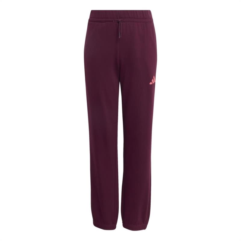 Pantalón largo para niño ADIDAS J SMALL LOGO FL 225 granate KR1564