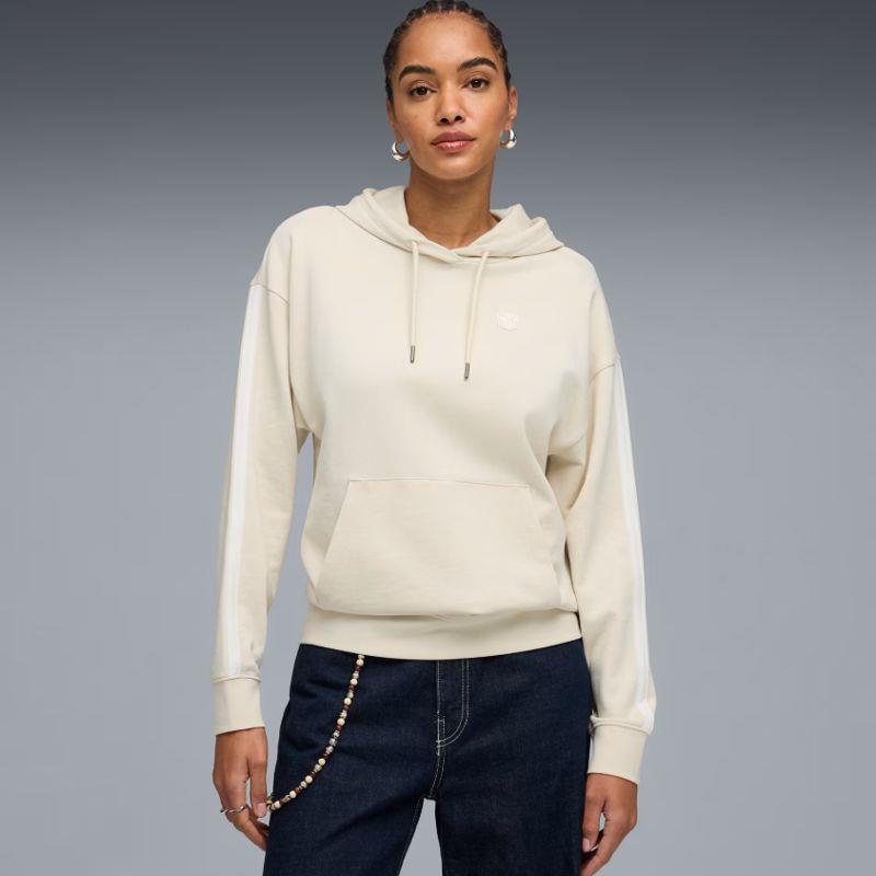 Sudadera con capucha para mujer PUMA ESSENTIALS ELEVATED beige 691857-87