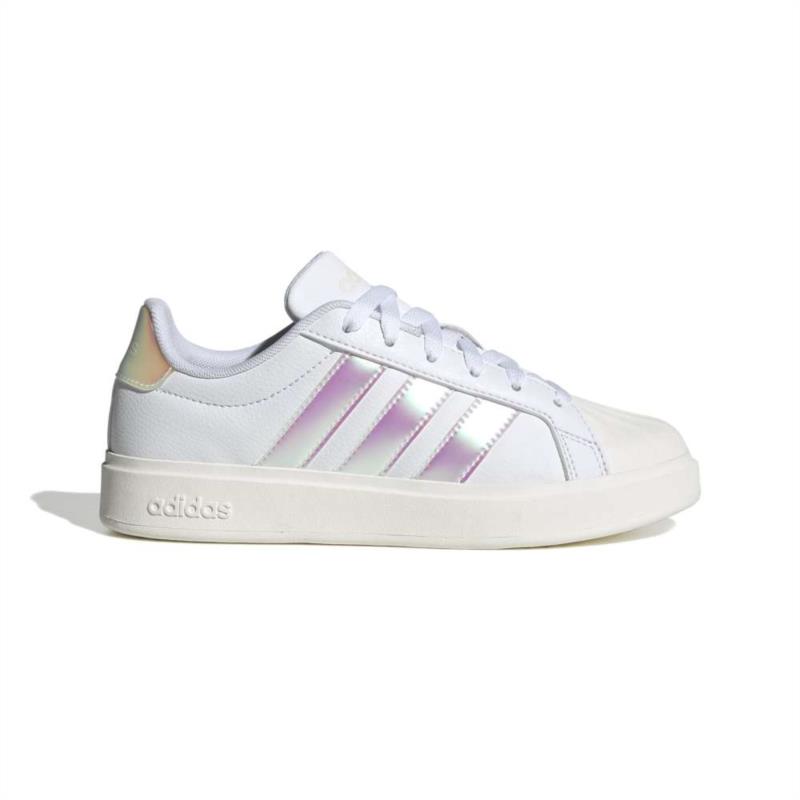 Zapatillas de niña ADIDAS STREETTALK J blanco y espejo JQ1805
