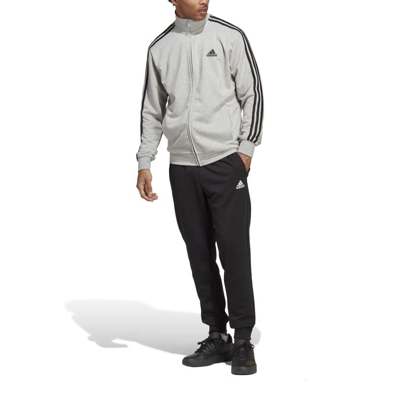 Chándal ADIDAS BASIC FRENCH TERRY 3S gris y negro