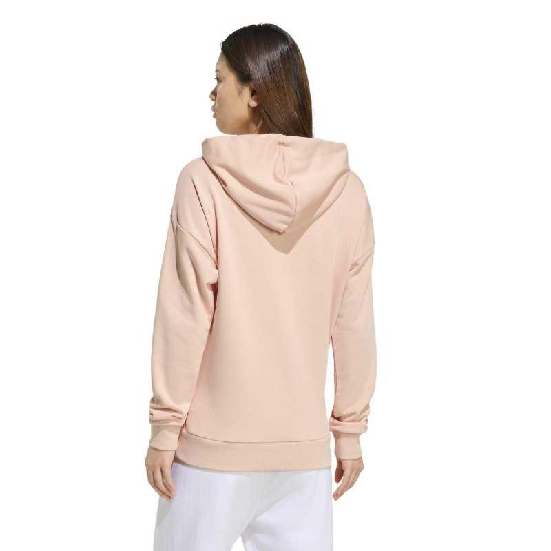 Sudadera con capucha para mujer ADIDAS ESSENTIALS SMALL LOGO rosa